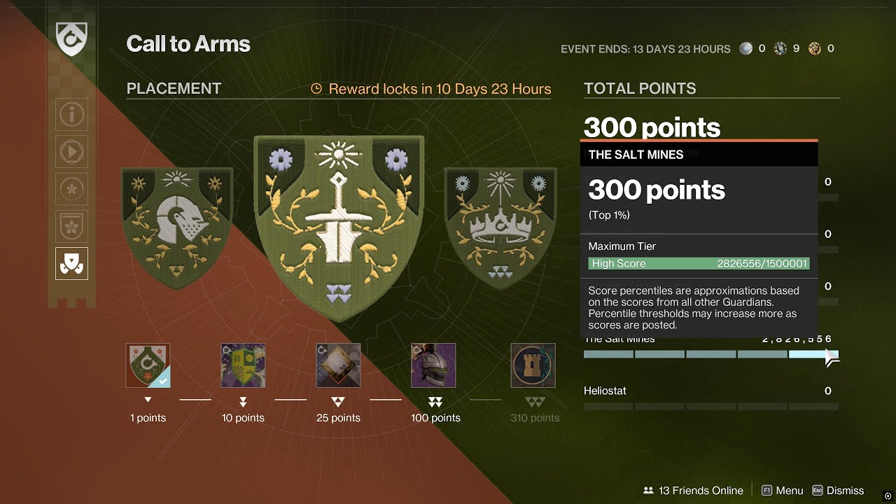 Solo The Salt Mines: 2,826,556 Score - Call to Arms 
