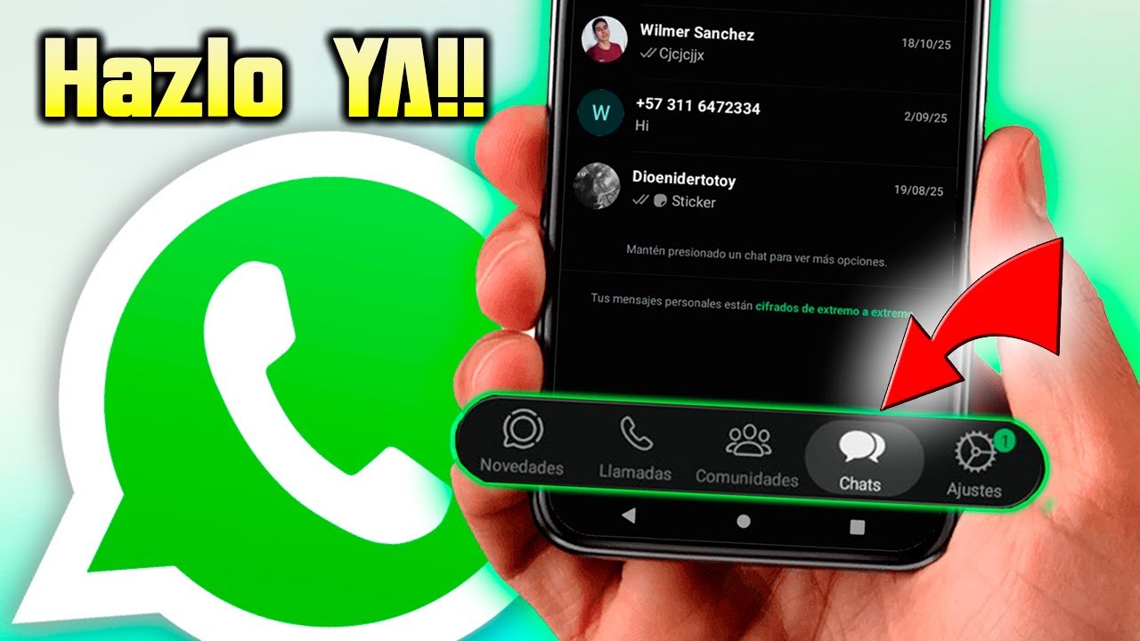 Si Tienes WhatsApp Estilo iPhone ACTIVA Ya el Menú (VIDRIO LIQUIDO)