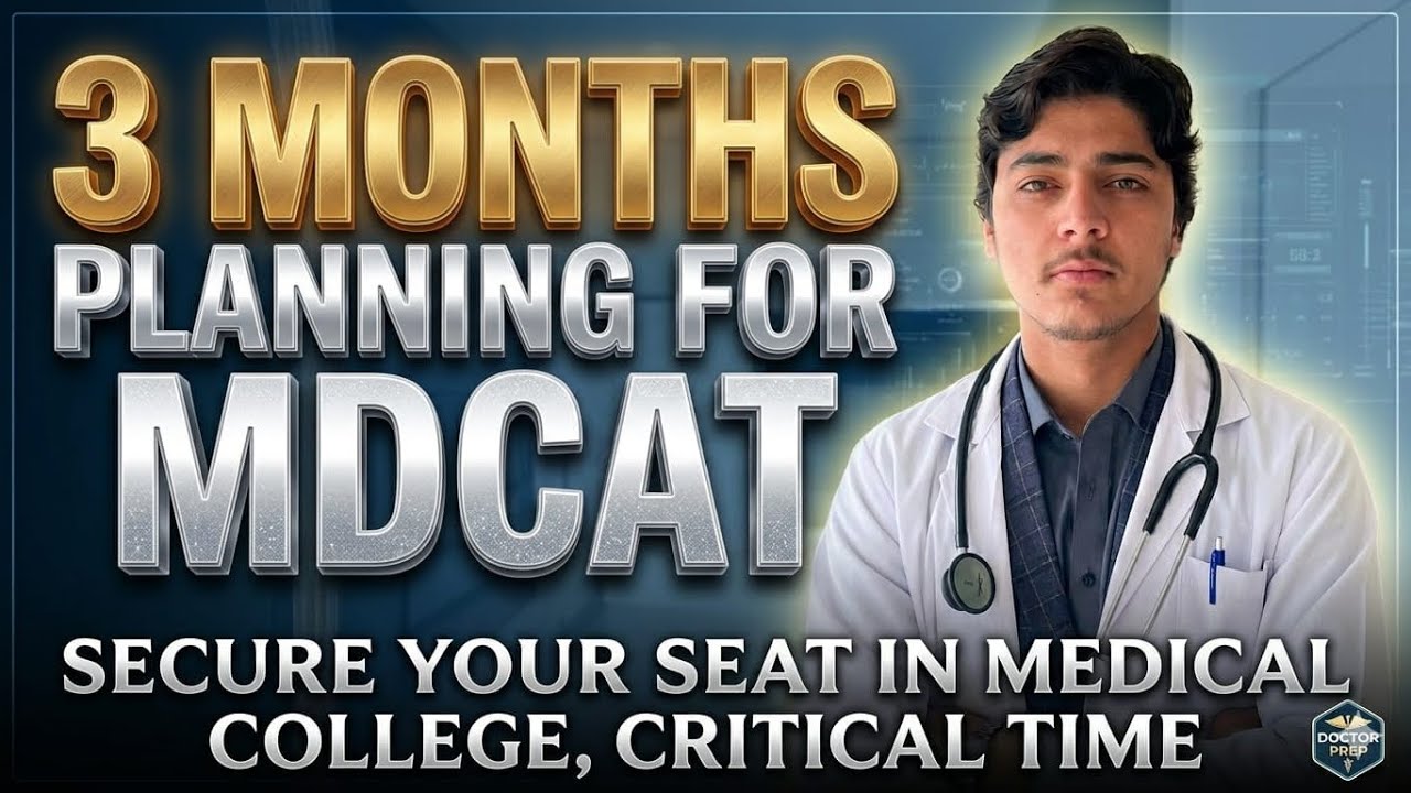 3 Months Planning for MDCAT: Complete Roadmap to Secure Your Seat | How to Crack MDCAT in 3 Months