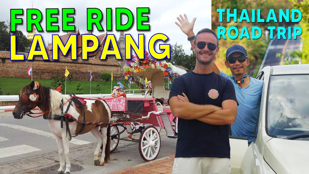 Our FREE city tour of Lampang, Thailand by Horse Carriage