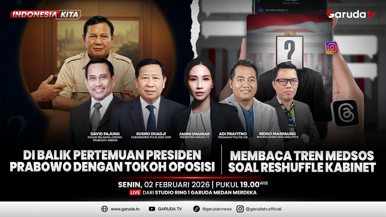 Di Balik Pertemuan Presiden Prabowo dengan Tokoh Oposisi I INDONESIA KITA