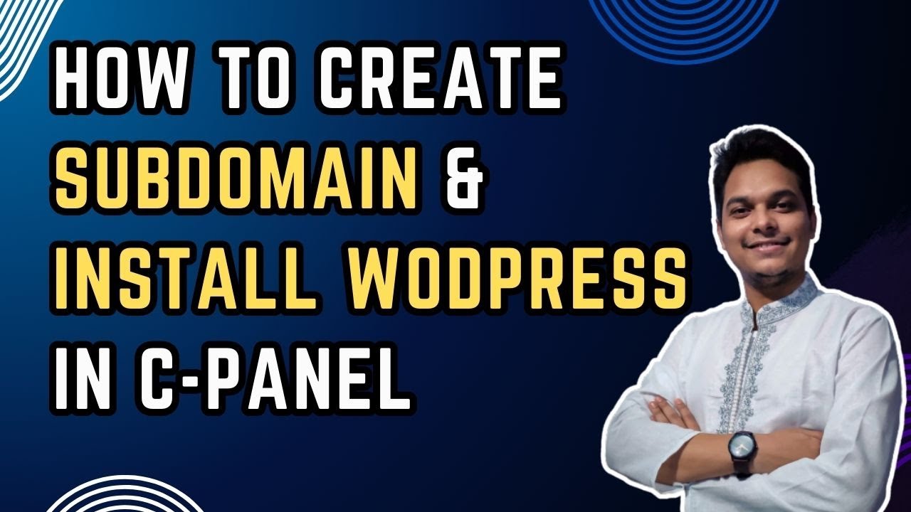 How to create SUBDOMAIN and Install WordPress in 2024 #muntasirhasnat