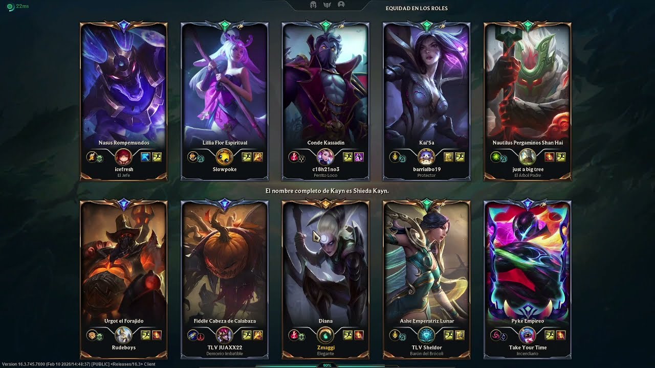 denagar a un kassadin para que pase esto....