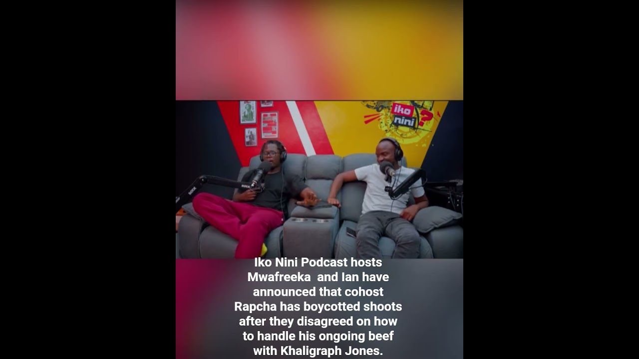 #ikoninipodcast hosts #mwafrika and Ian have announced that cohost #rapcha  has boycotted shoots