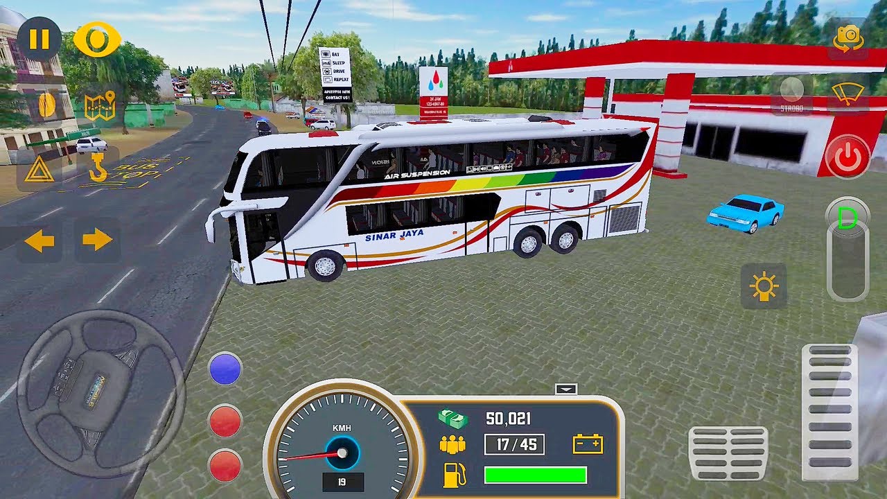 Sinar Jaya Bus Trip to Jakarta | Locos Mobile Bus Simulator