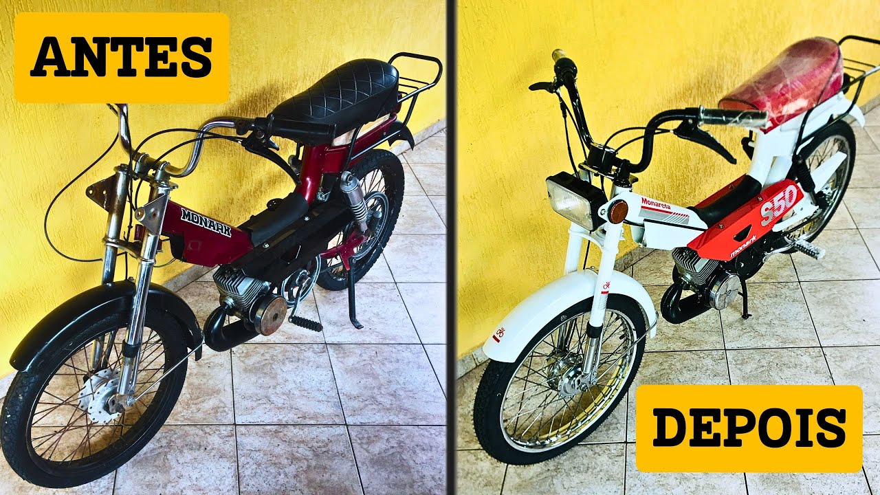 Transformei uma Mobilete Monark Abandonada em Uma Raridade de Colecionador!