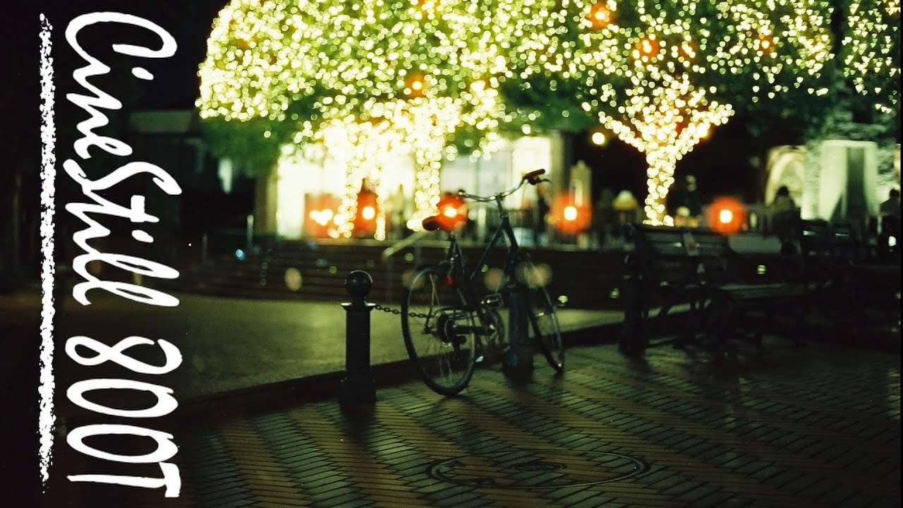 【フィルム写真】まるで映画のような映り。CineStill 800T  Nikon NewFM2 夕景　夜景　作例　カメラ初心者　フィルムカメラ