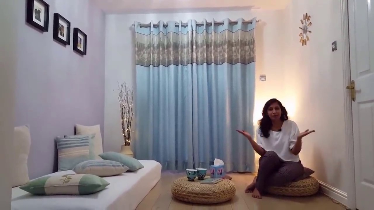 Home Decorating ideas | Living room without sofa | Floor seating ideas | Floor sitting arrangement