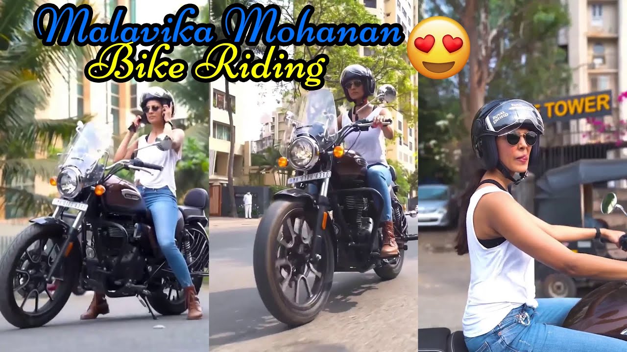 Malavika Mohanan Cute Bike Driving | Malavika Mohanan Latest Video | VBR Media