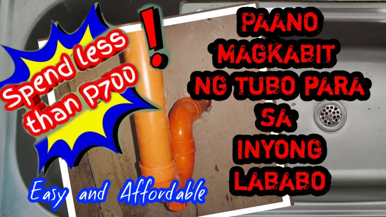 Paano magkabit ng Tubo para sa inyong lababo