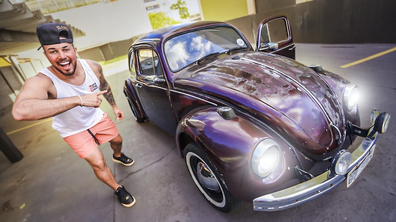 ACHEEEI O NOVO FUSCA DO RENATOOO !! * ele não vai acreditar * 🎁❤️