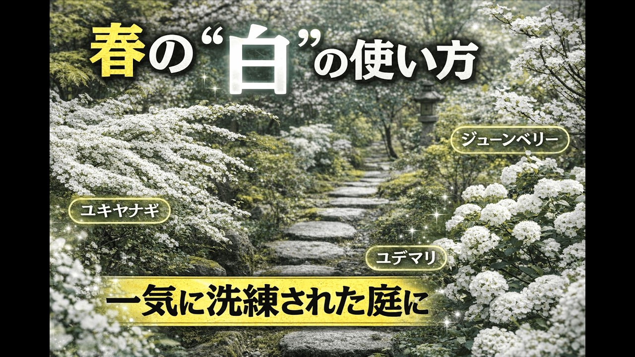 春の“白”の使い方　— 庭が一気に洗練される理由 — #春の庭