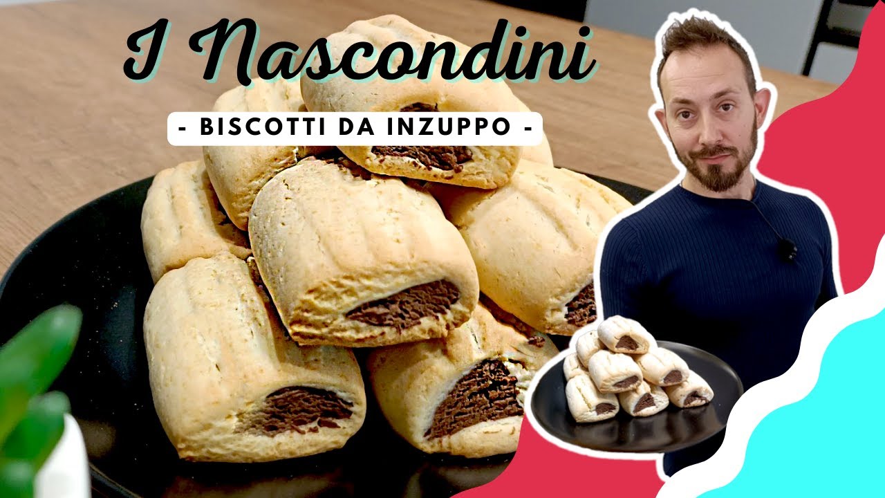 I Nascondini - biscotti da inzuppo con cuore al cioccolato