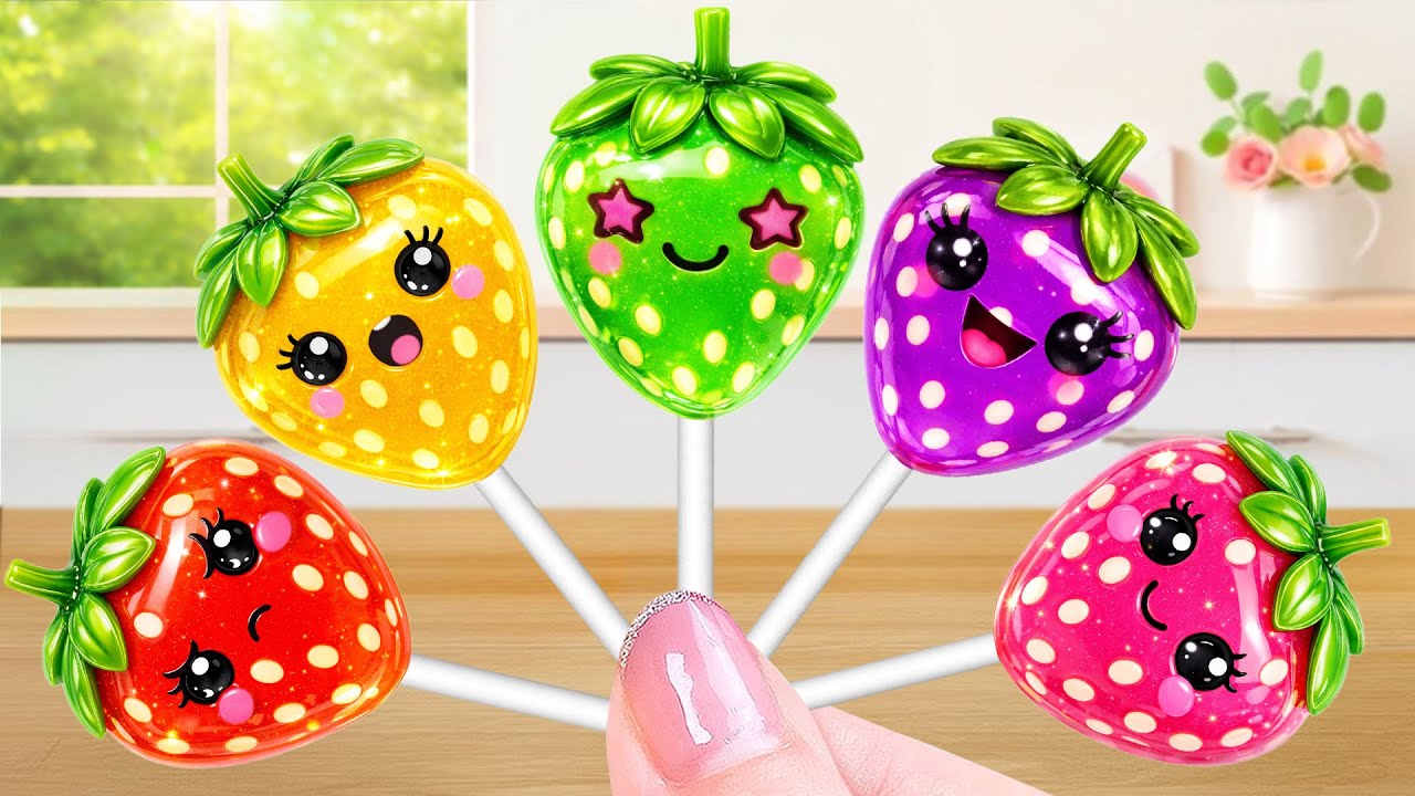 So Tasty Strawberry Jelly Pops🍓 Sweetest Mini Rainbow Treats Recipe Ideas ✨ Tiny Cake Master