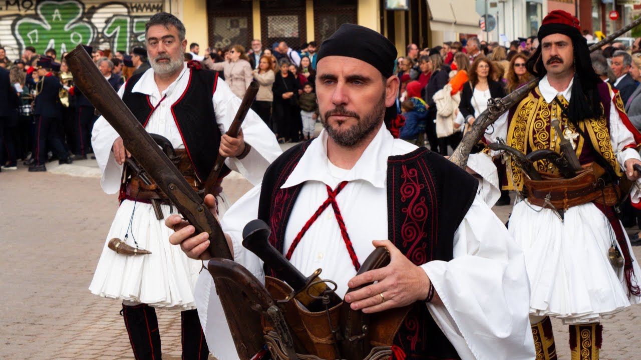 Αναπαράσταση απελευθέρωση Καλαμάτας όλη η παρέλαση 23/3/2024