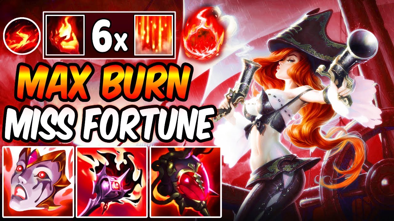 MAX BURN AP MISS FORTUNE - BLACKFIRE TORCH 6x BURN POKE | Full AP Build & Runes | League of Legends