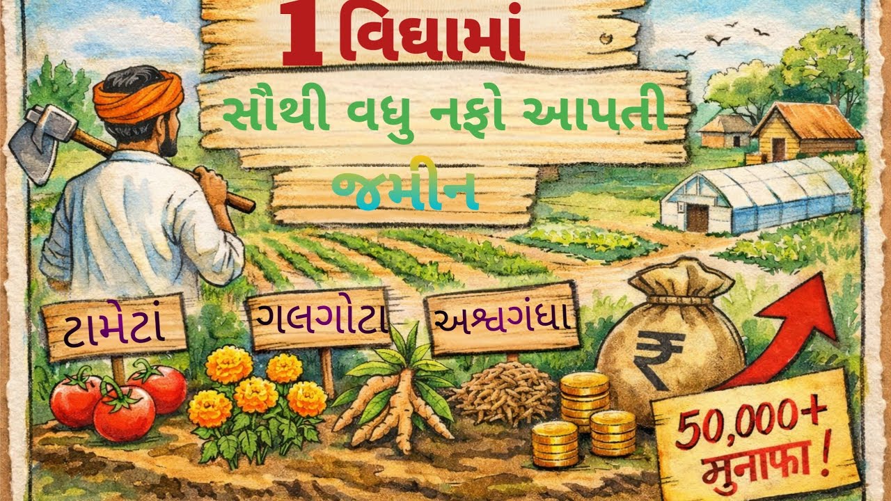 ખેડૂત માટે મોટી તક 🚜 1 વિઘામાં ₹50,000+ કમાણી કેવી રીતે?