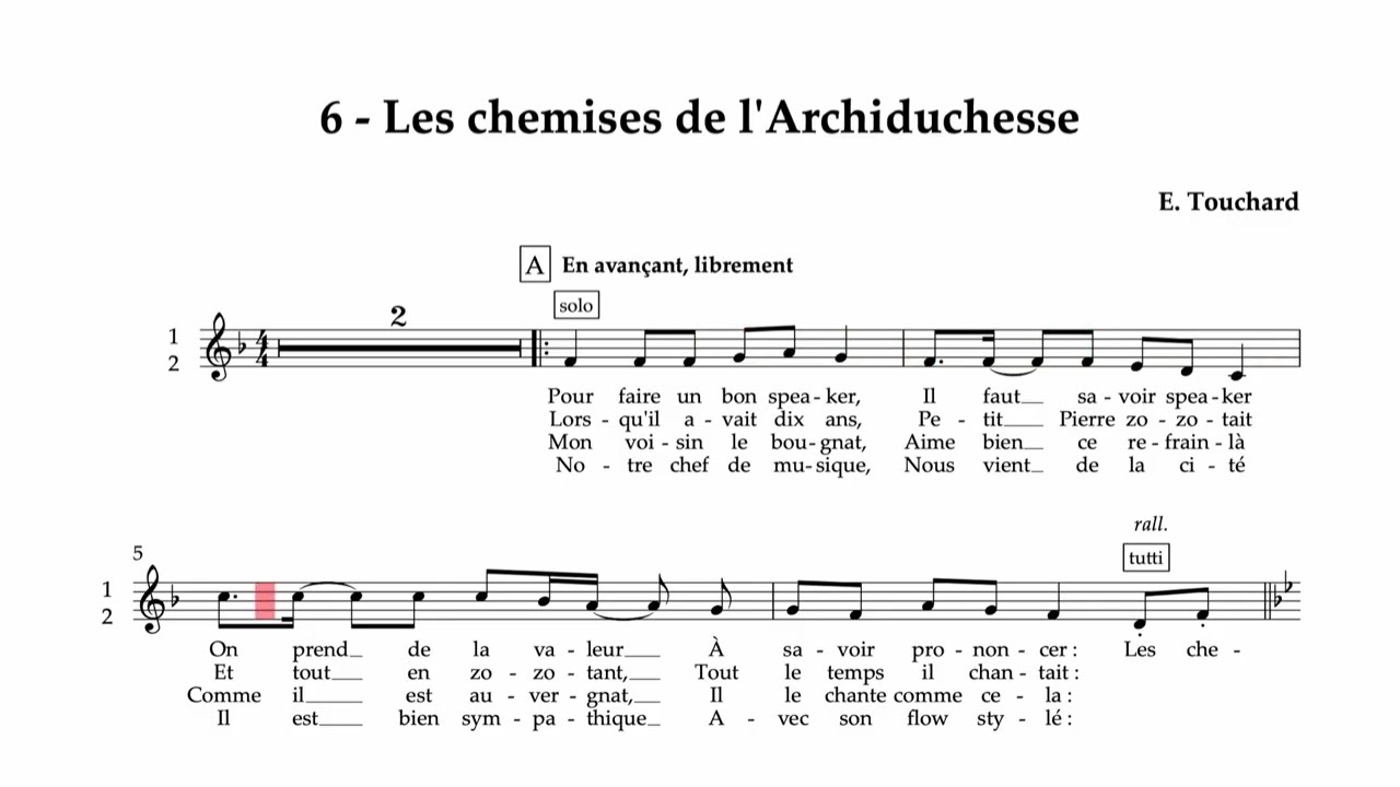 06 - Les chemises de l'Archiduchesse - Tutti