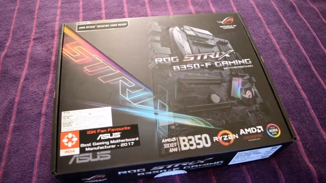 Asus Strix B350-F Gaming Motherboard Features Overview 2019