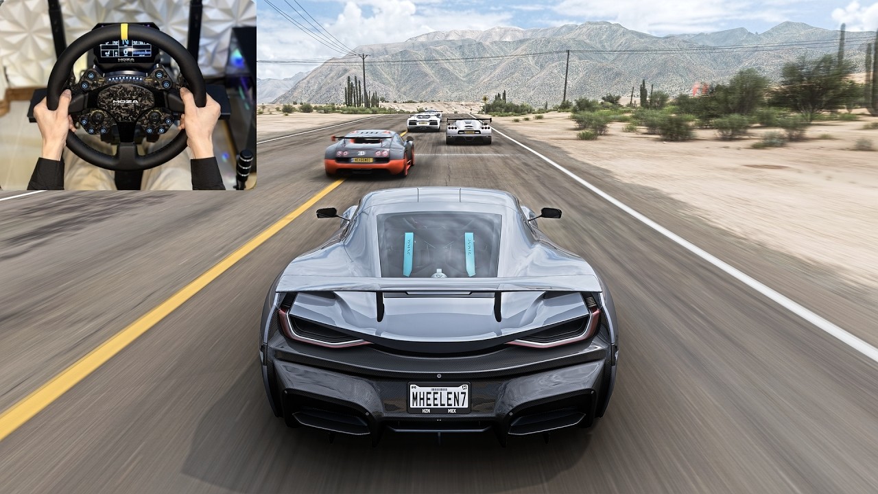 1887HP Rimac Concept Two |Racing Hypercaes Forza horizon 5 |Steering Wheel Gameplay