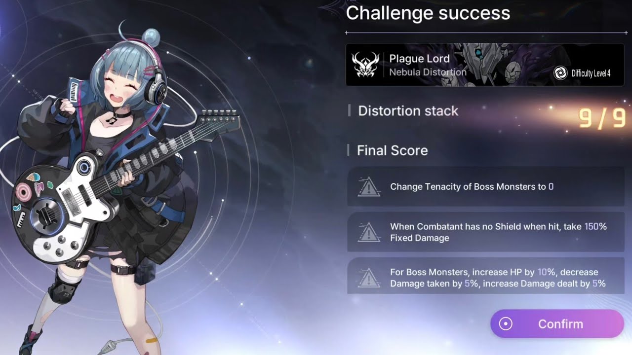 [Khalipe/Nia/Cassius] Plague Lord Nebula Distortion 9/9 Level 4 [CZN/Chaos Zero Nightmare]