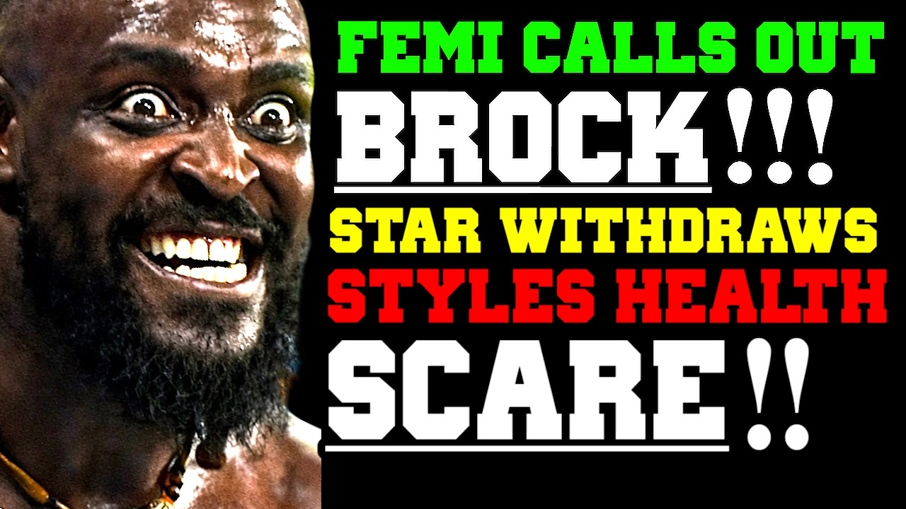 WWE News! Oba Femi Calls Out Brock Lesnar! Health Issue Behind AJ Styles&rsquo; Retirement! Star Withdraws