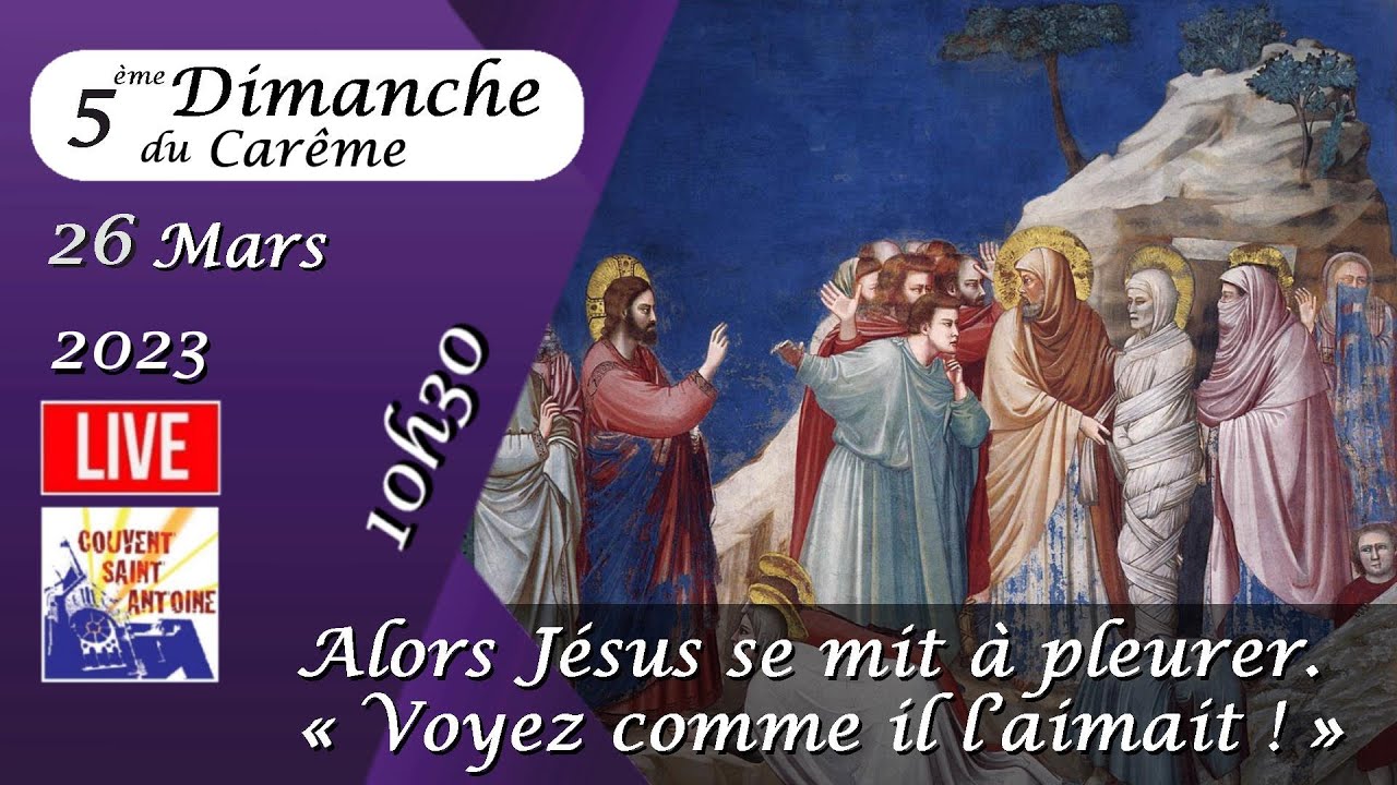 Messe du dimanche 26 Mars 2023 - Franciscains Bruxelles