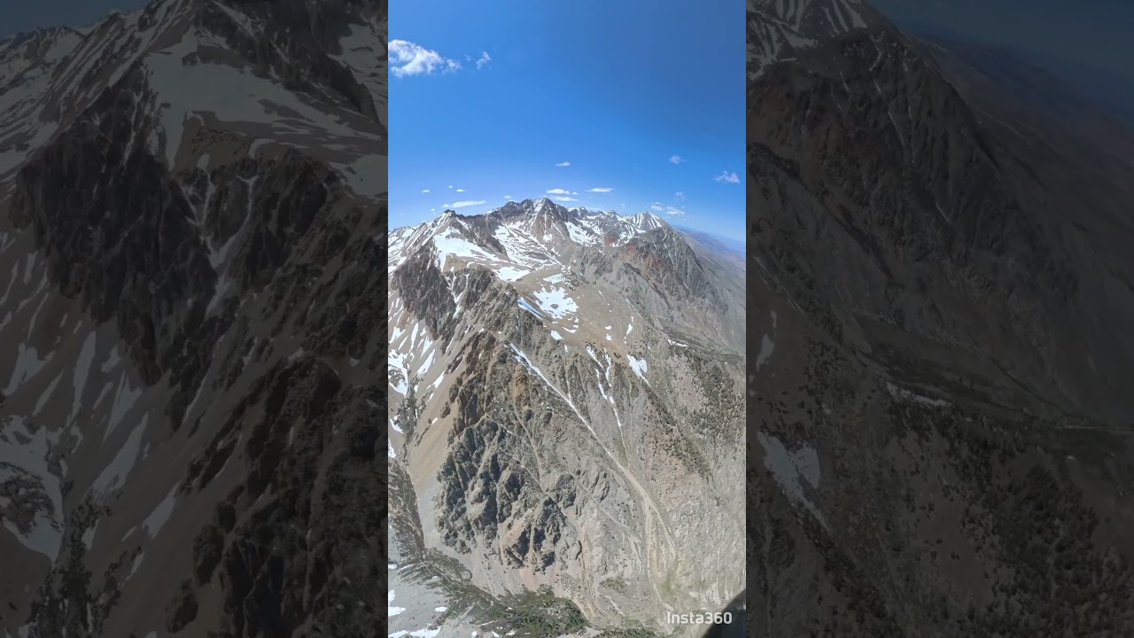 Speeding over the mountains in a hang glider in Owens Valley, CA #flying #sports #adventure