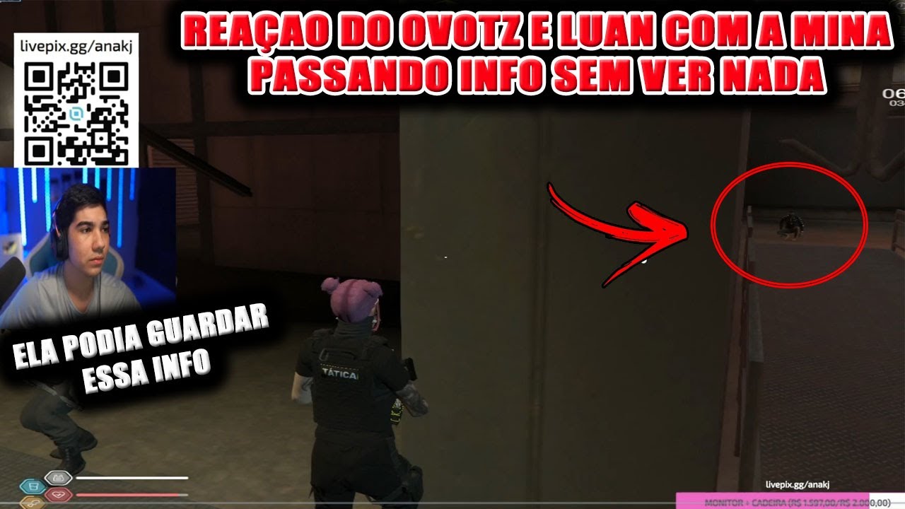 Reação Do Ovotz e LuanZ7 Com a Mina Da PM Passando Info Da França Sem Ver Nada!