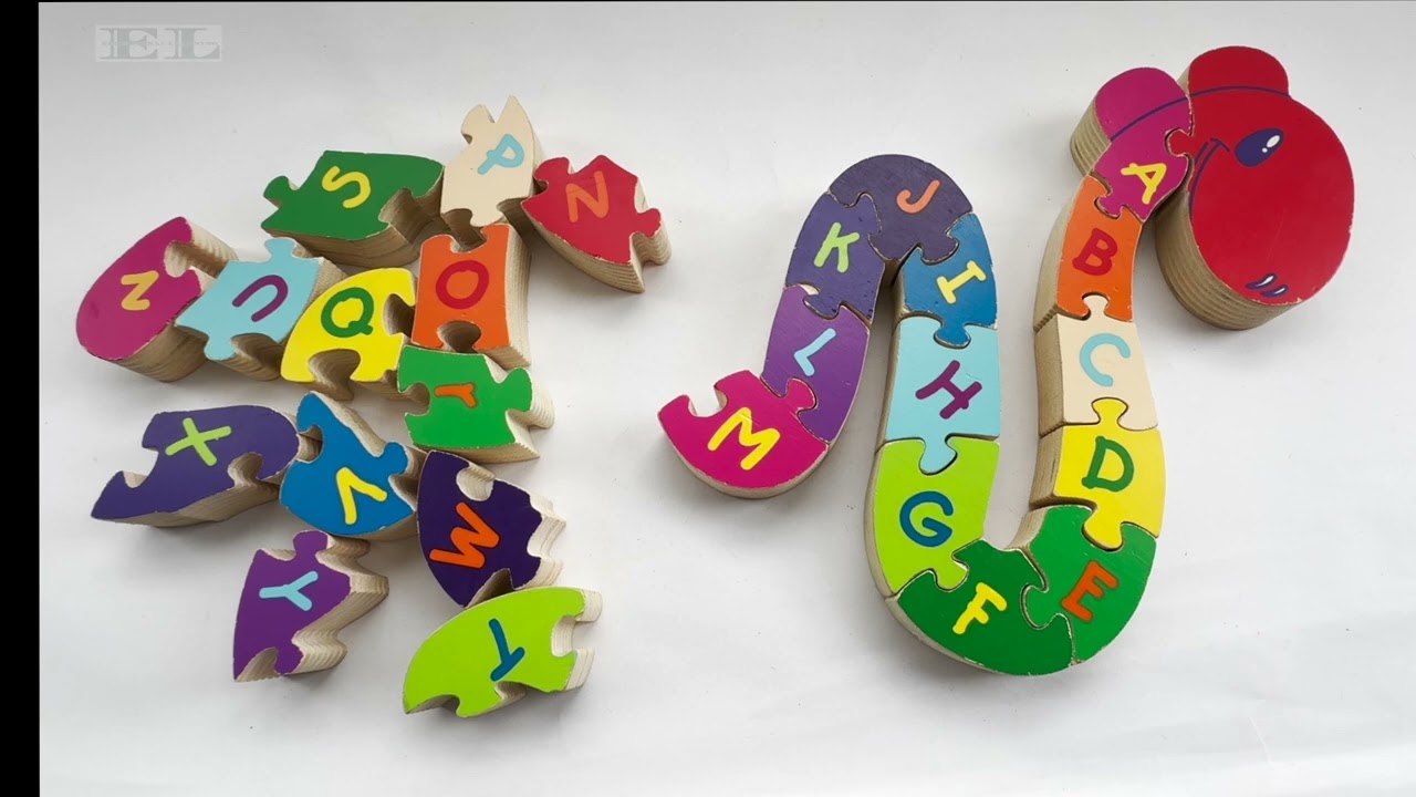 🎨🐾 Kids Learning Activity | Alphabet with Snake Puzzle!
