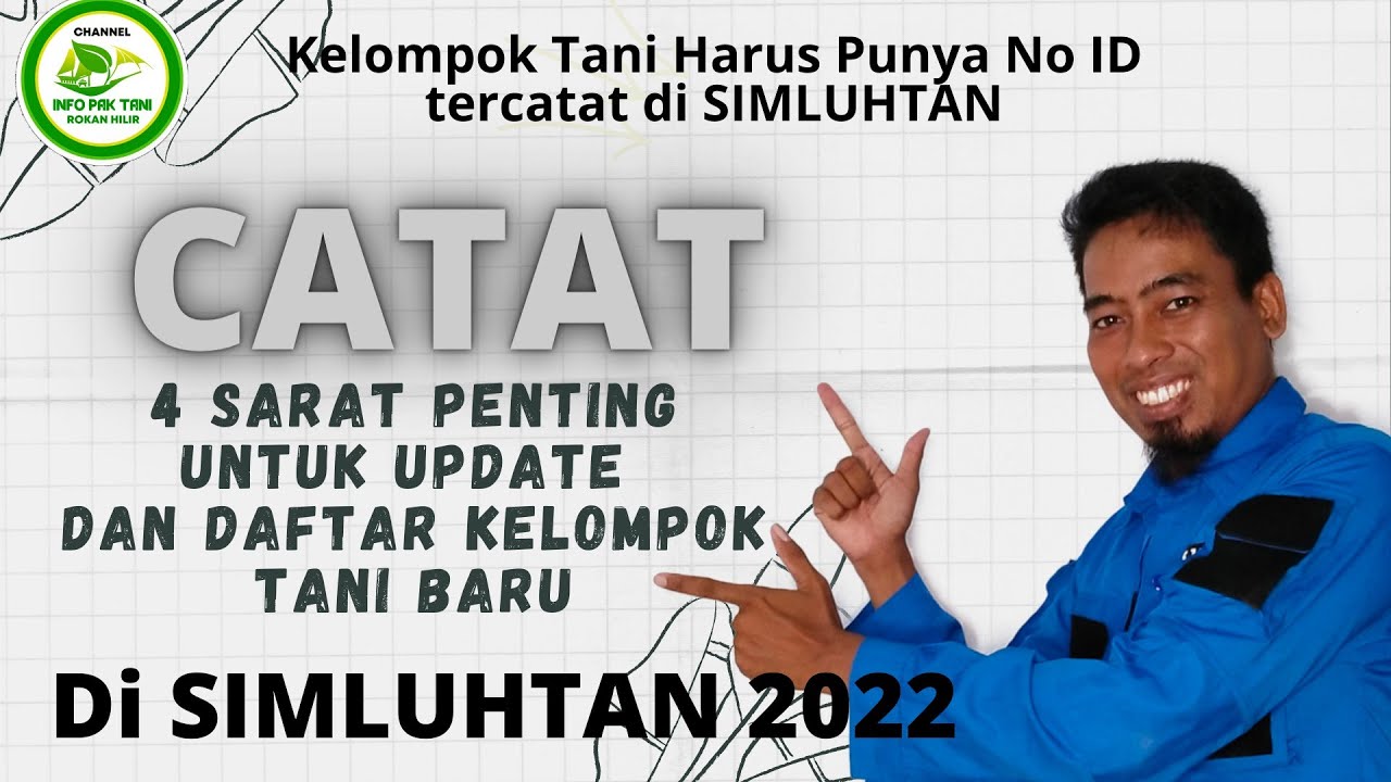 SYARAT BARU PENDAFTARAN KELOMPOK TANI KE SIMLUHTAN WAJIB SIAPKAN 4 POIN PENTING