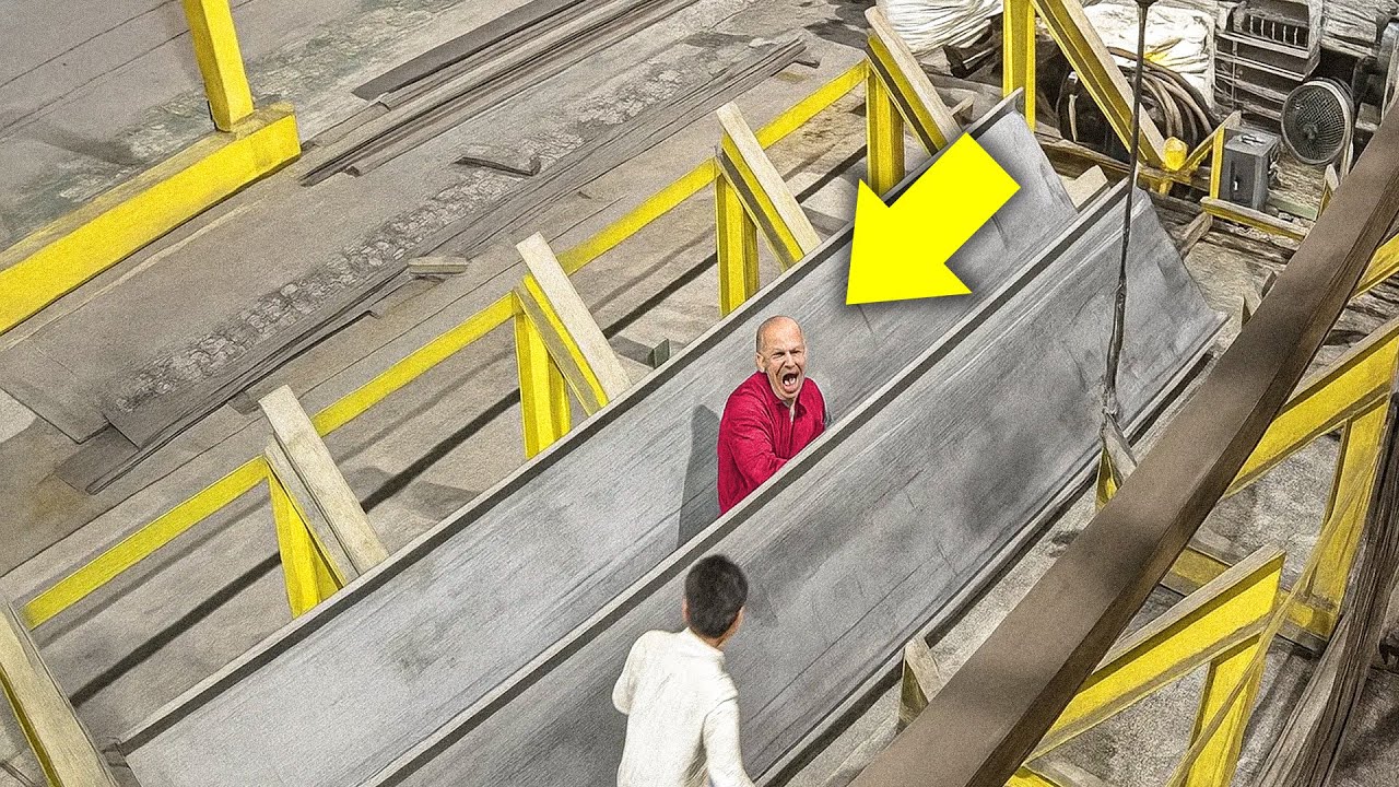 Steel Beam Accident Caught on Camera....