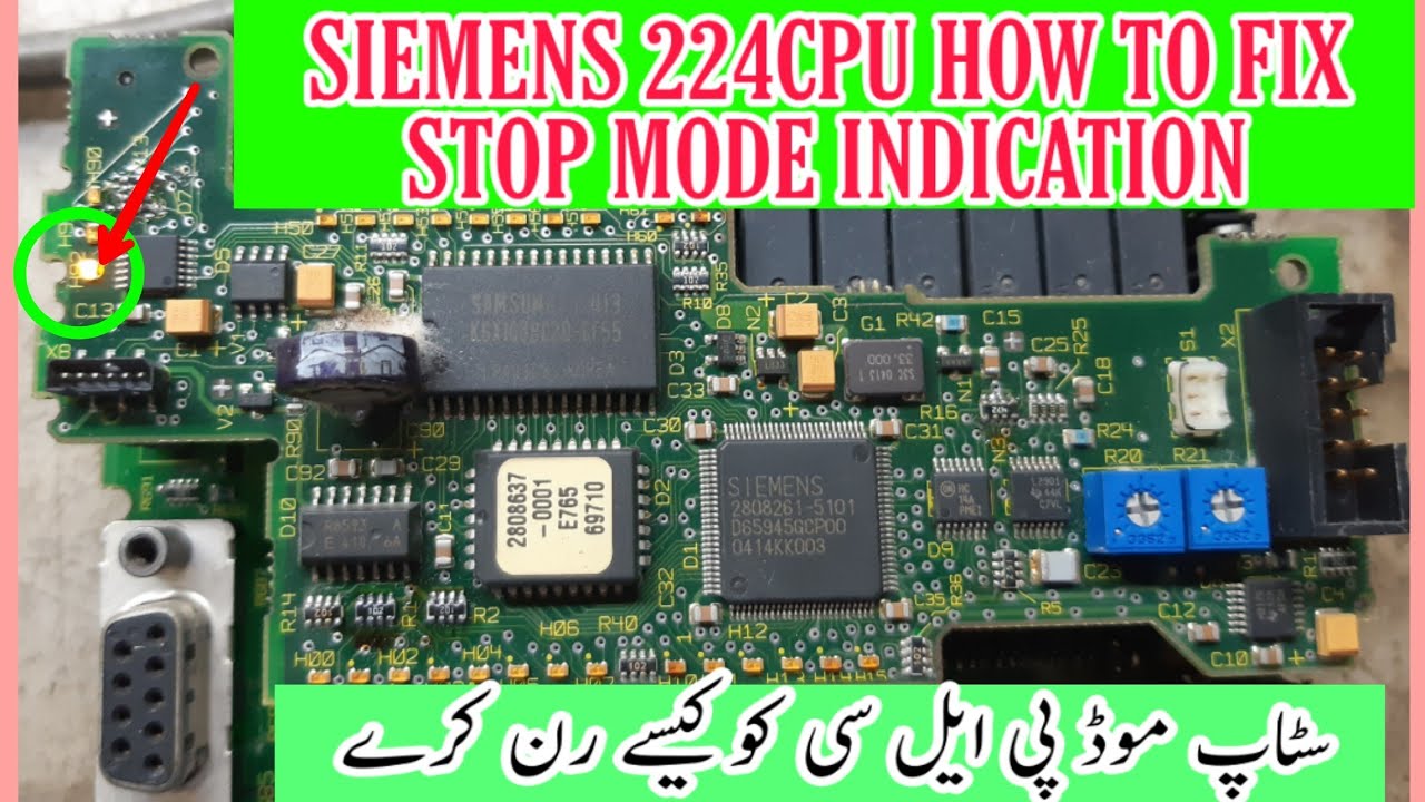 Simatic step7-200 plc Stop indication fault fix #siemens