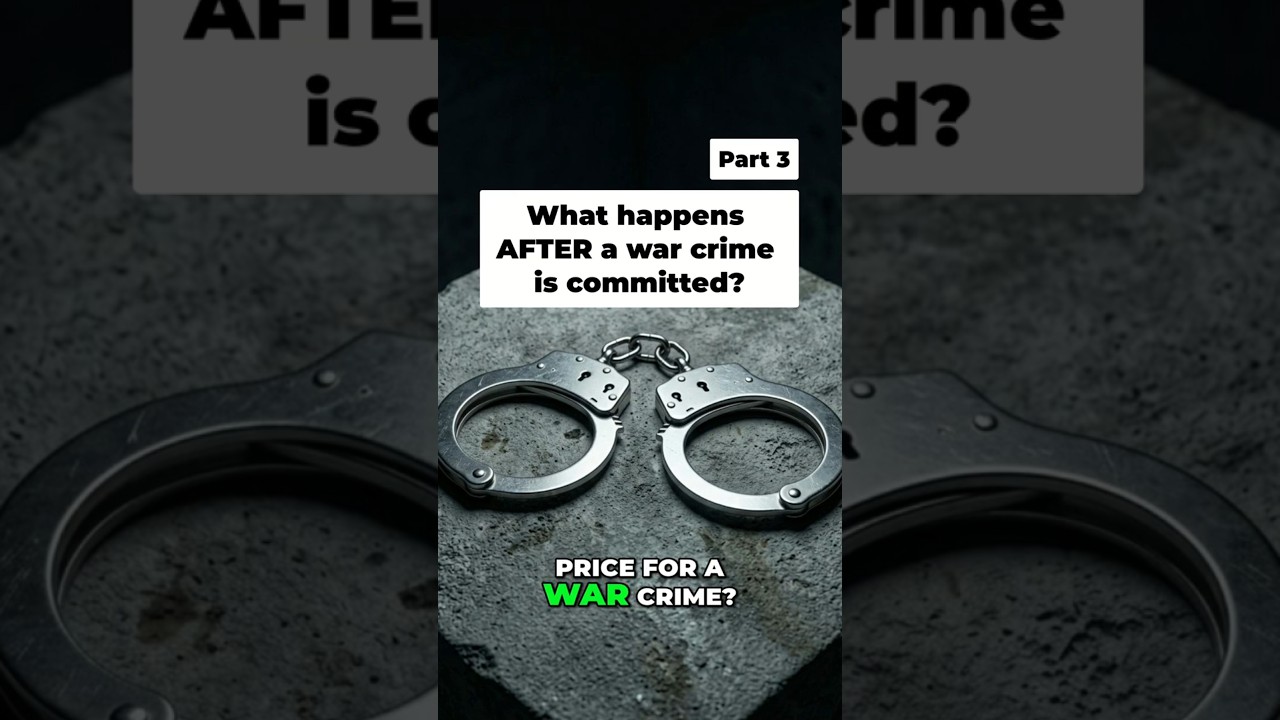 Who is actually held accountable after a war crime?