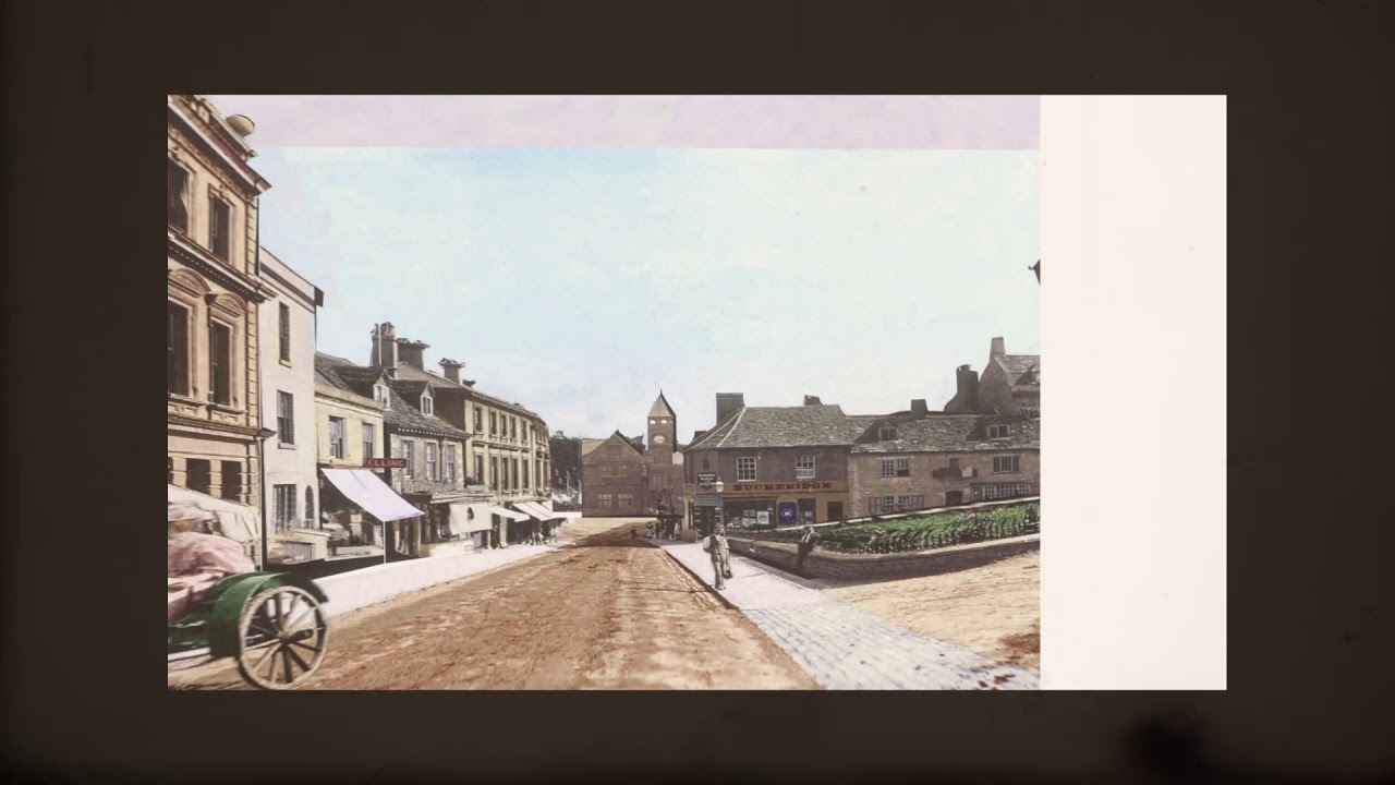 Calne Wiltshire 1900s Photo Recoloured & Animated 3D