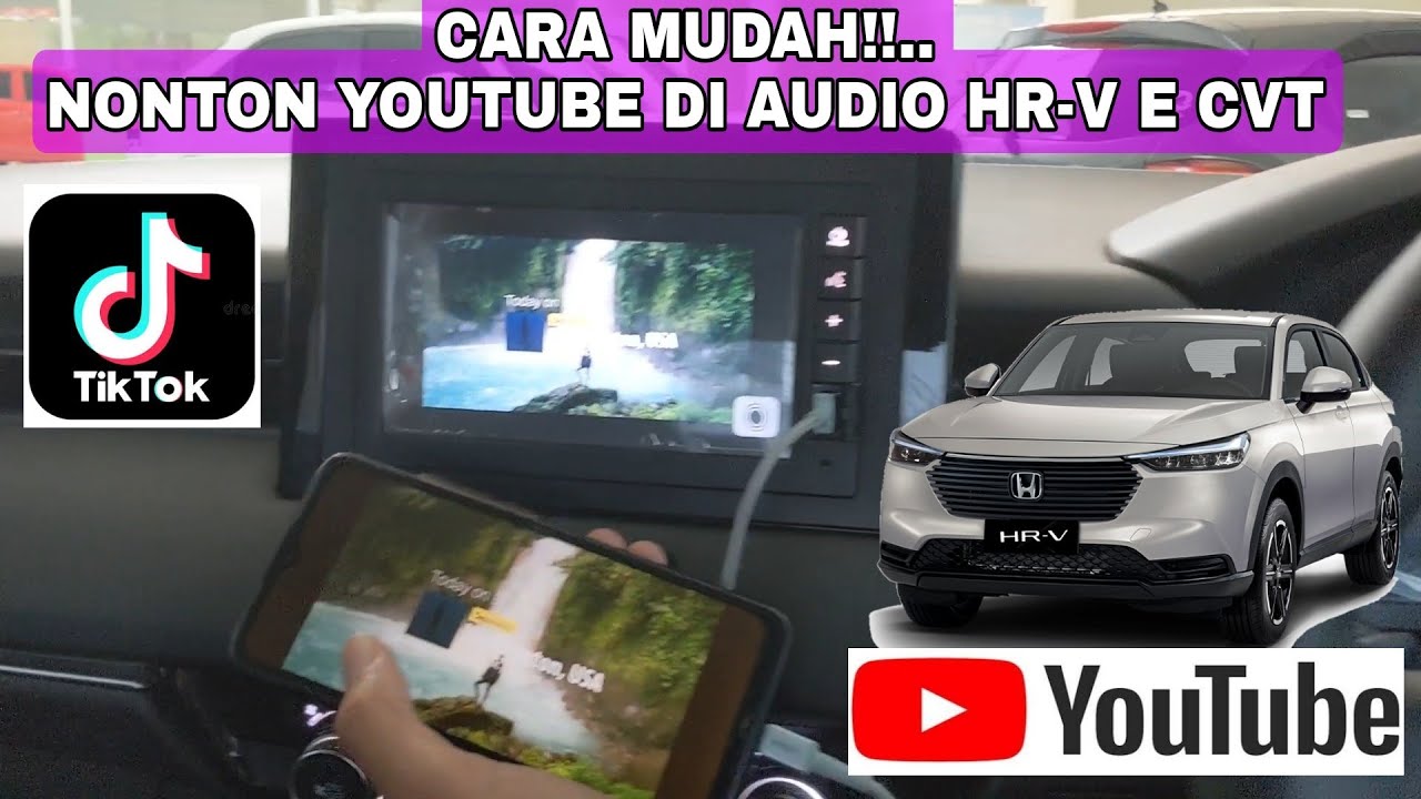 MUDAH BANGET!!! Cara Hubungkan HP ke Audio ALL NEW HRV E CVT Bisa Nonton YouTube