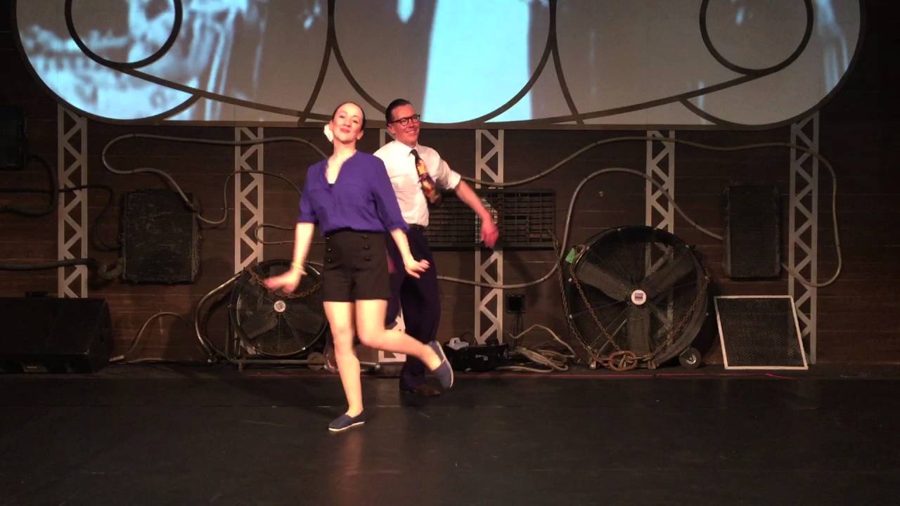 Lindy Hop performance: Suzanne and Martyn Swing Dance at Swingamajig 2016