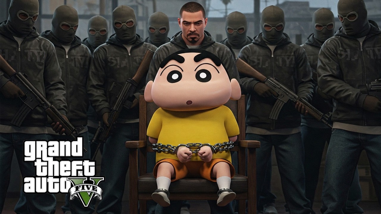 Shinchan was kidnapped 😮😮| Rescue mission🔥| Epic police chase | 🔥🔥#gta5malayalam