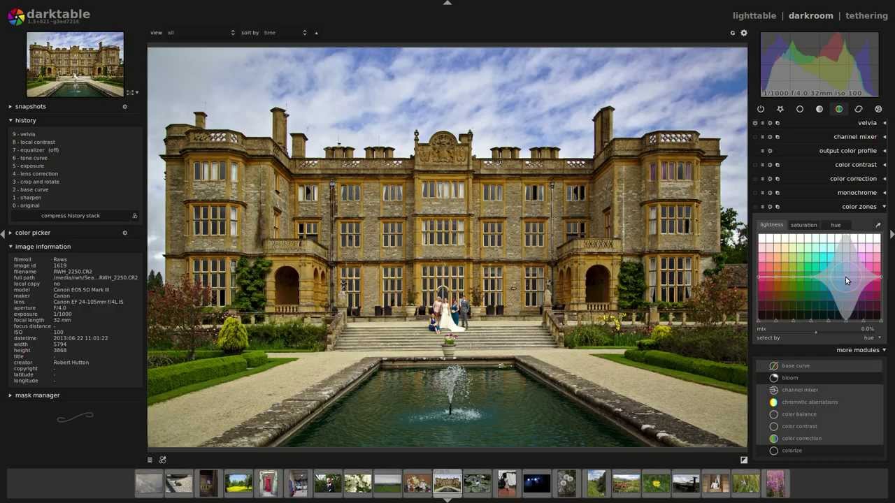 Darktable RAW edit: architectural perspective