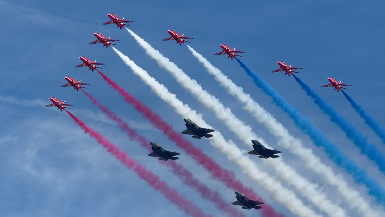 🇬🇧 RAF Red Arrows & F-35s | King's Birthday Flypast 2026