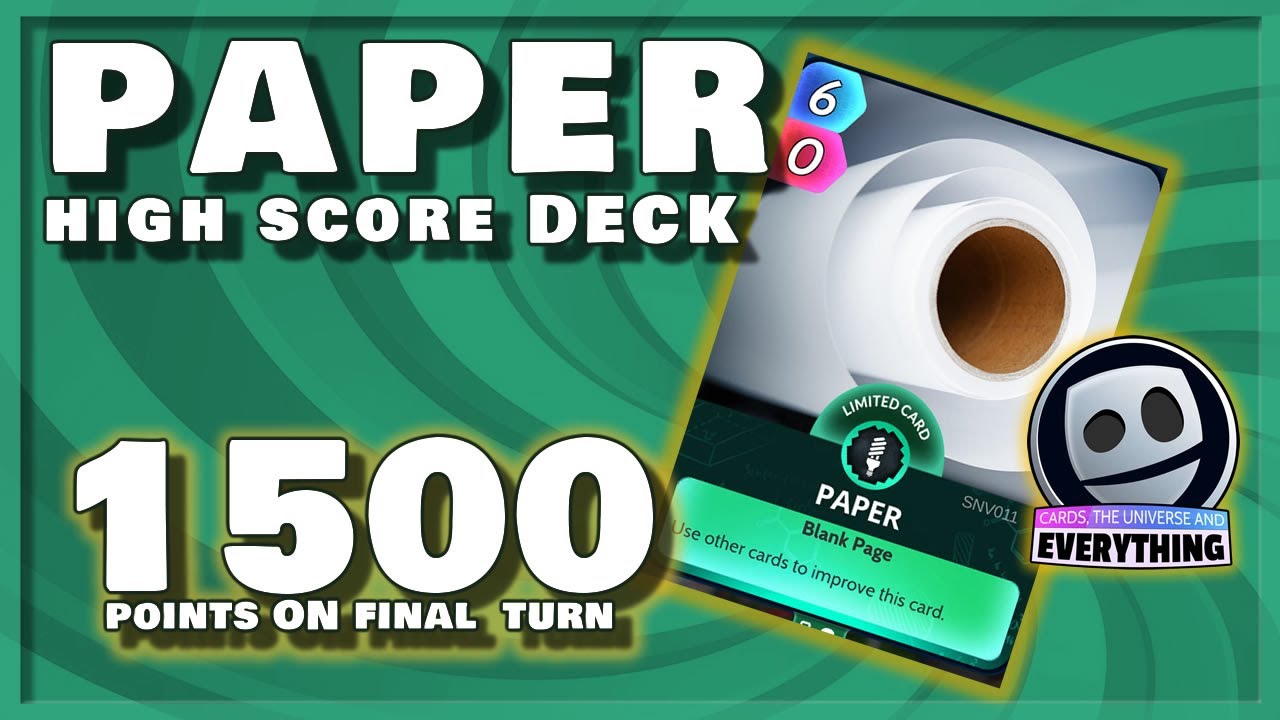 Paper High Score Deck,  - Cards Universe and everything