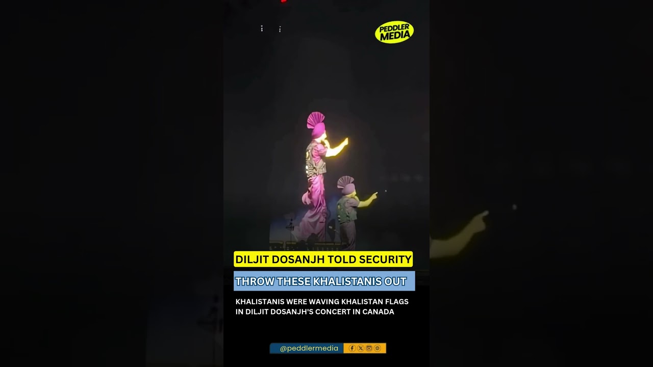 Diljit Dosanjh reacts to Khalistan Flag at Aura Concert