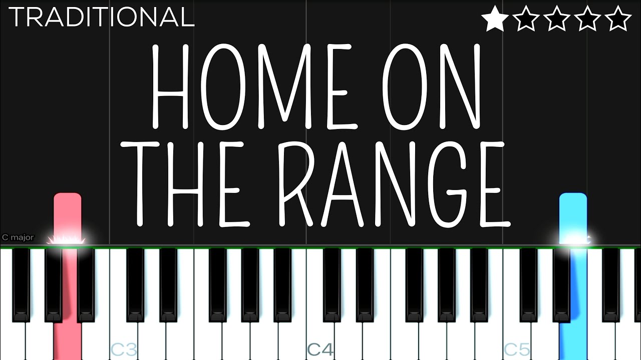Home On The Range | EASY Piano Tutorial