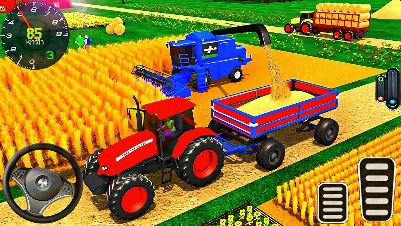Real Indian Tractor Farming Simulator - 3D NEW Modern Tractor Games - Android GamePlay