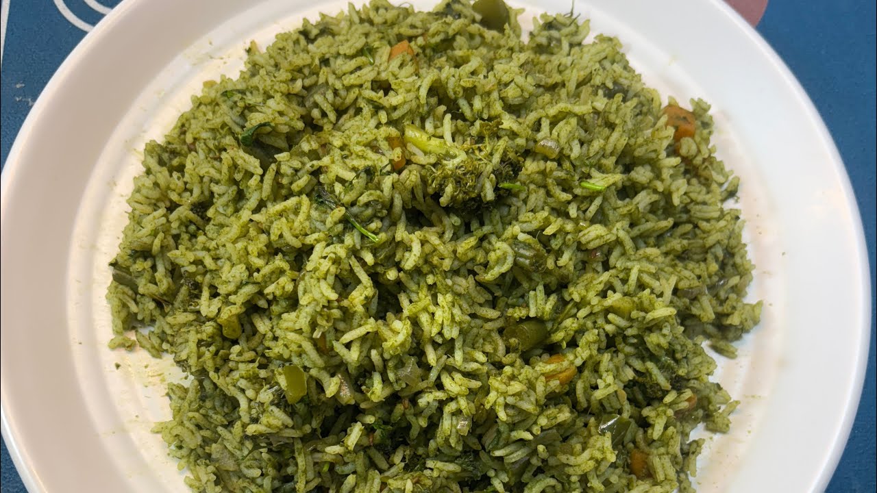 Healthy Palak Rice Recipe 😋