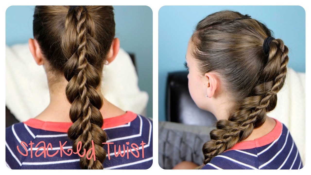 Stacked Twist Ponytail | Cute Girls Hairstyles