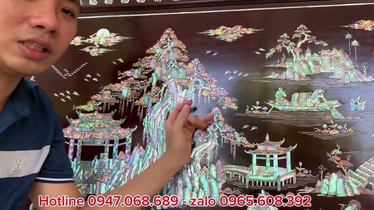 Báo Giá 2 Bức TRANH KHẢM ỐC GIÁ Trực Tiếp Cơ Sở Sản Xuất Đồ Gỗ Khảm Ốc Hoàng Hiệp LH 0947.068.689