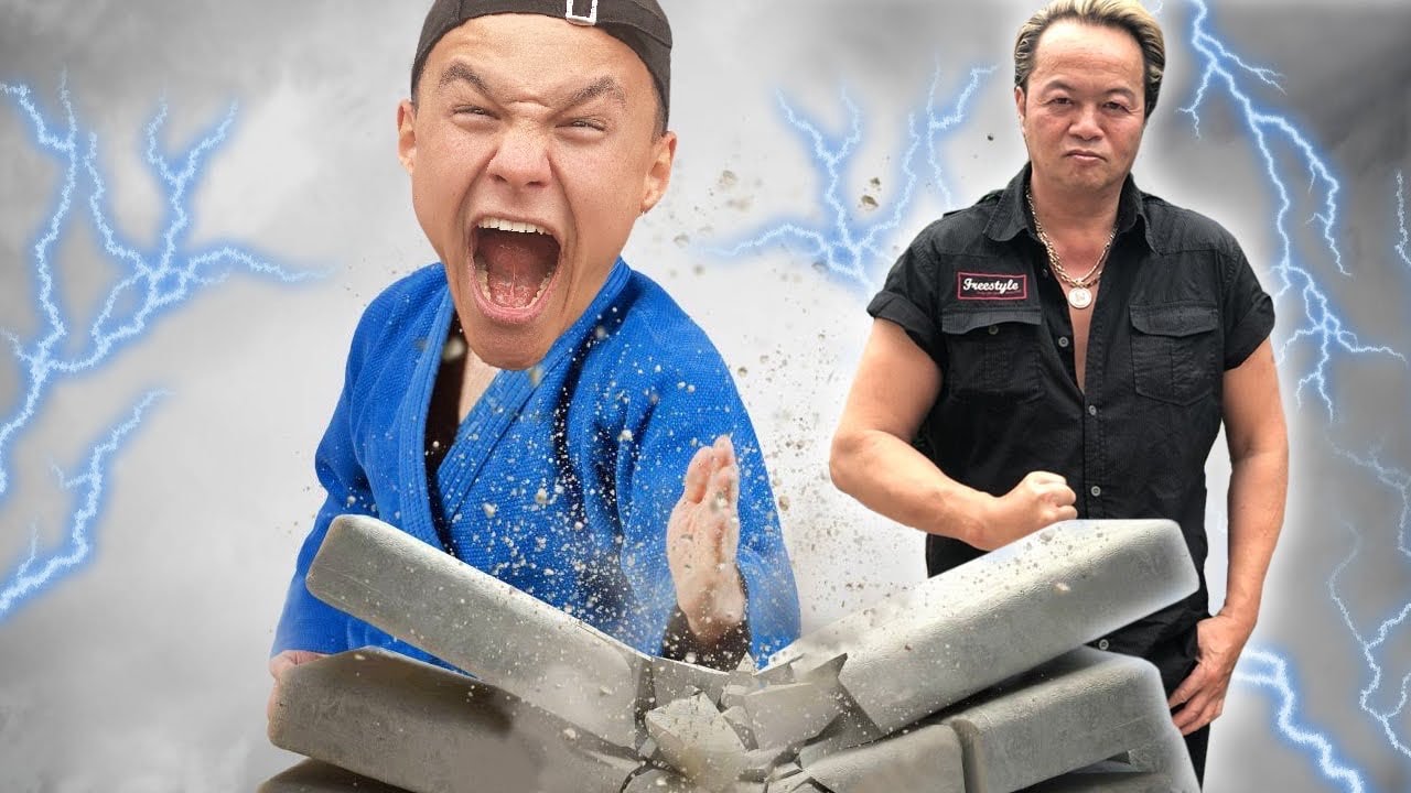 MON PÈRE M'APPREND À CASSER DES BRIQUES (avec le poing) 😳👊🏽