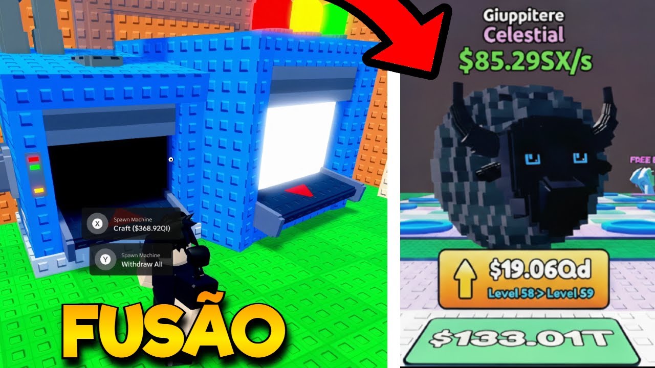 FIZ A FUSÃO MAIS INSANA NA NOVA MÁQUINA DE FUSÃO DO FUJA DO TSUNAMI PARA BRAINROT!