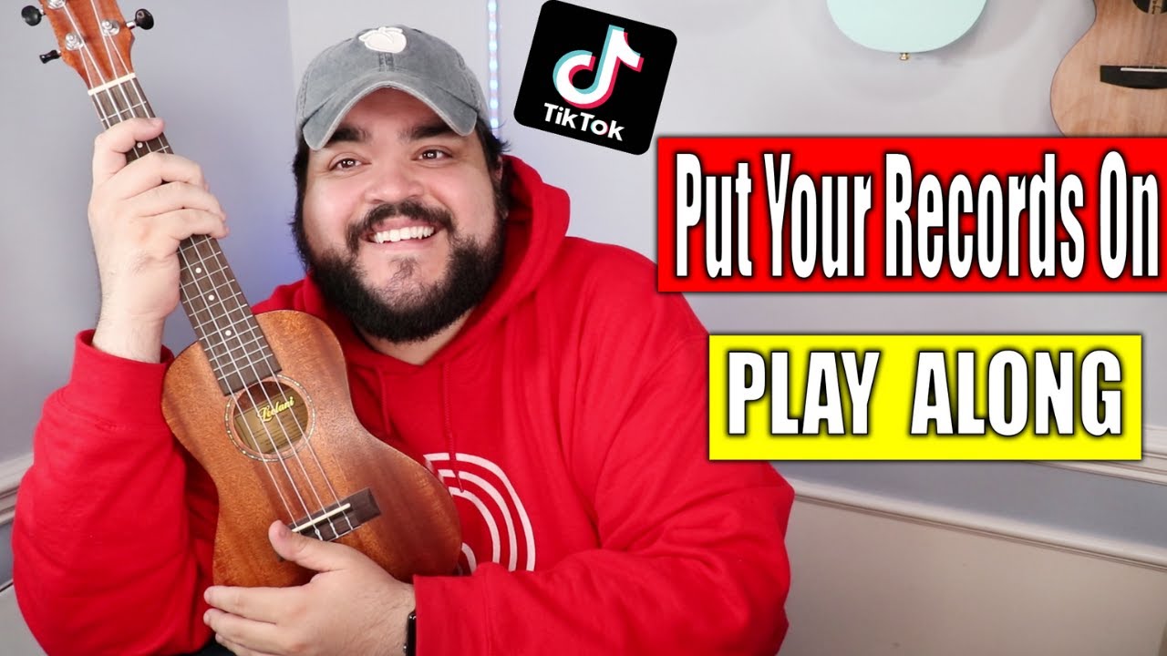 PUT YOUR RECORDS ON | Ukulele Cover & Play Along with Chords